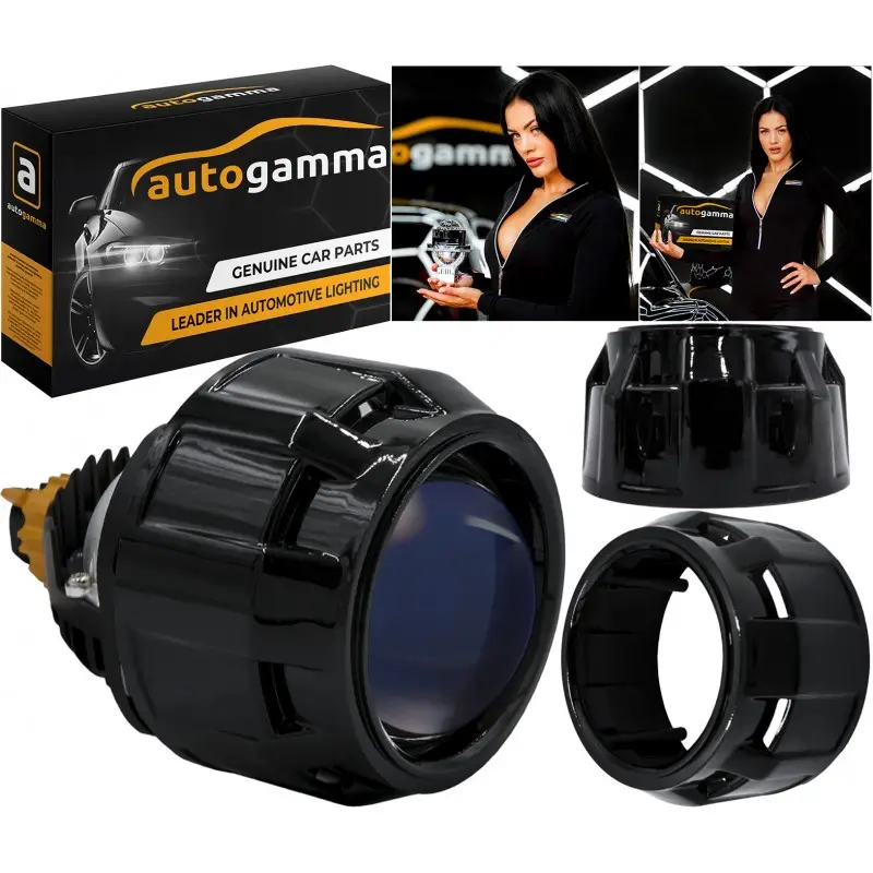 Cena promocyjna Osłona soczewki 2.5" Maskownica Mini Gatling Gun - 2 szt. Czarny