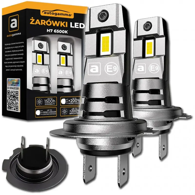Żarówki LED H7 Homologacja 60W 24000LM 6500K Mocne Ostatnia szansa