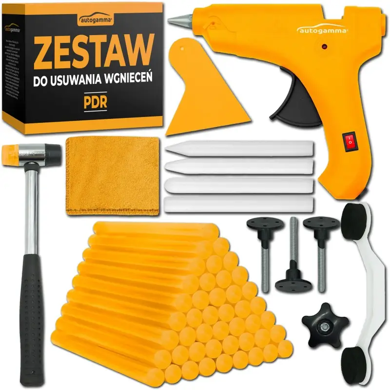 Zestaw do usuwania wgnieceń w karoserii techniką klejową (PDR) Szybka dostawa