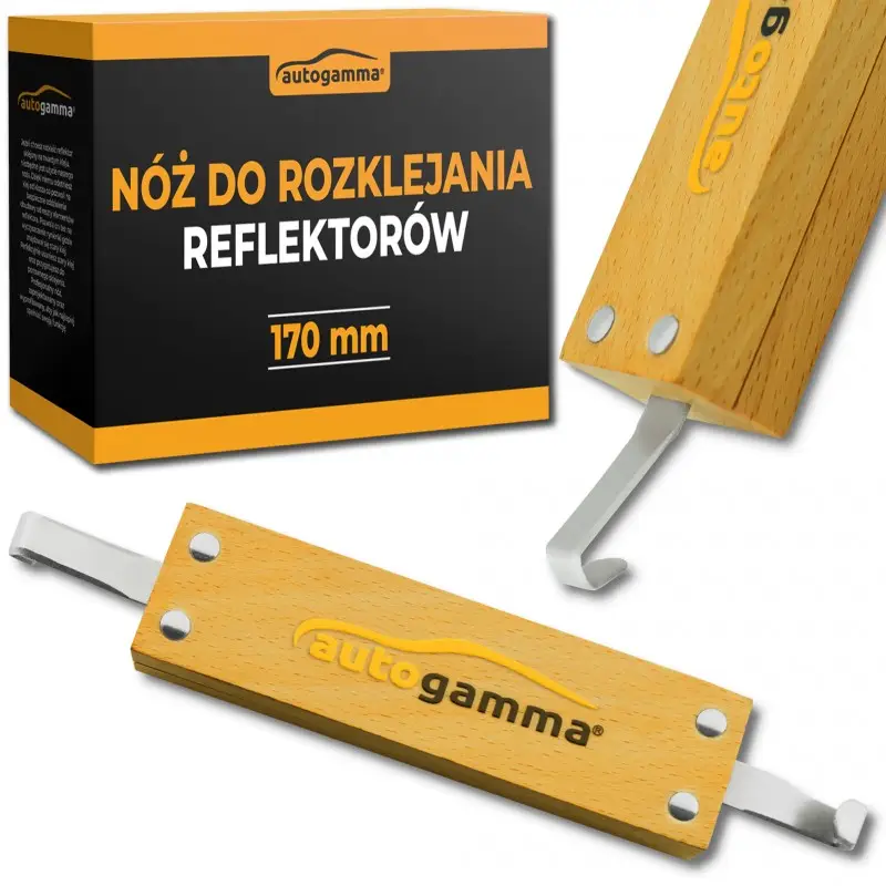 Nóż, skrobak do rozklejania lamp, usuwania twardego kleju Dostępne od ręki