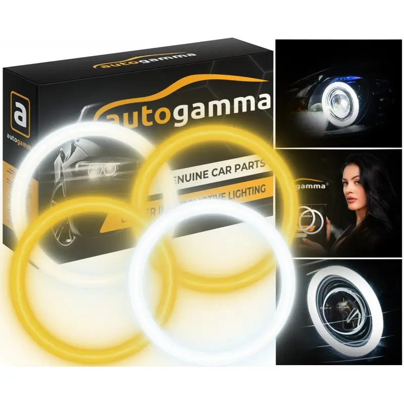 Bestseller Ringi LED Dual Colors COTTON SMD BMW E92 światła dzienne + kierunkowskazy 2 x 100mm + 2 x 120mm