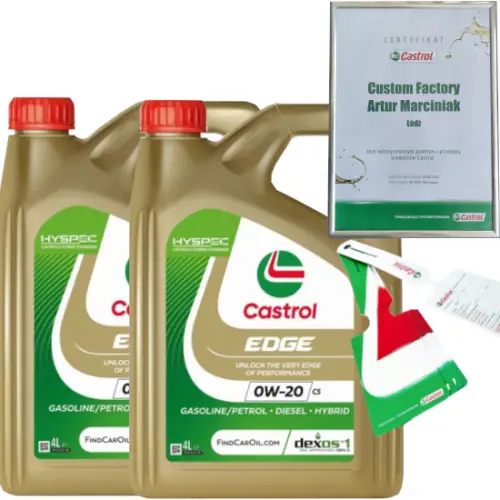 CASTROL EDGE 0W20 C5 8L DEXOS1 GEN3 MB 229.71 FORD WSS-M2C947-A + ZAWIESZKA Tylko do końca tygodnia