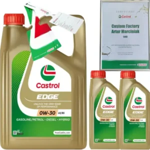 Ograniczona ilość CASTROL EDGE 0W30 A5/B5 6L VOLVO 95200377 + ZAWIESZKA