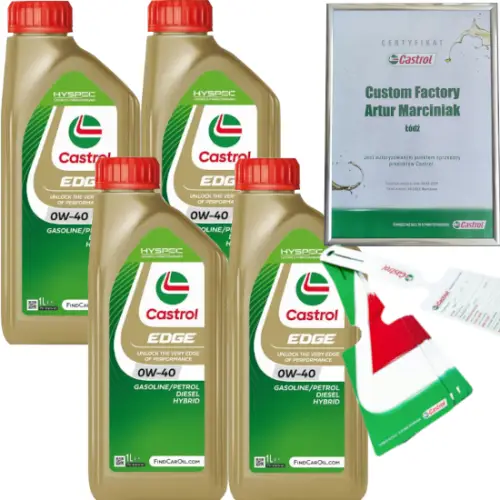 CASTROL EDGE 0W40 4L BMW LL-04 MB 226.5/ 229.31/ 229.51 + ZAWIESZKA Dodaj do koszyka