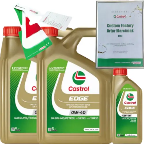 CASTROL EDGE 0W40 9L BMW LL-04 MB 226.5/ 229.31/ 229.51 + ZAWIESZKA Hit cenowy