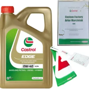 CASTROL EDGE 0W40 A3/B4 4L BMW LL-01 VW 502 00/ 505 00 + ZAWIESZKA Wyjątkowa oferta