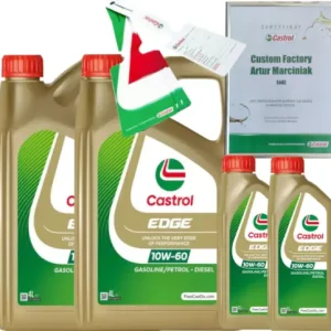 Rabat CASTROL EDGE 10W60 A3/B3 A3/B4 10L BMW M-MODEL VW 501 01/ 505 00 + ZAWIESZKA