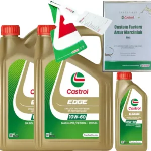 Rabat CASTROL EDGE 10W60 A3/B3 A3/B4 9L BMW M-MODEL VW 501 01/ 505 00 + ZAWIESZKA