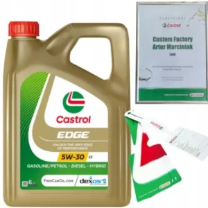 Popularny CASTROL EDGE 5W30 C3 4L VW 505 00/ 505 01 MB 229.31/ 229.51 + ZAWIESZKA