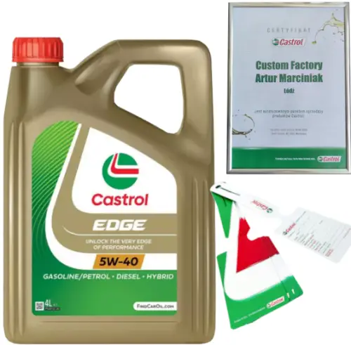CASTROL EDGE 5W40 4L RN0700/ RN0710 VW 505 00/ 505 01 + ZAWIESZKA Nowy