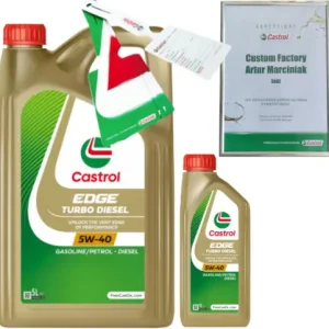 CASTROL EDGE TURBO DIESEL 5W40 6L RN0700/ RN0710 VW 505 00/ 505 01 + ZAWIESZKA Taniej