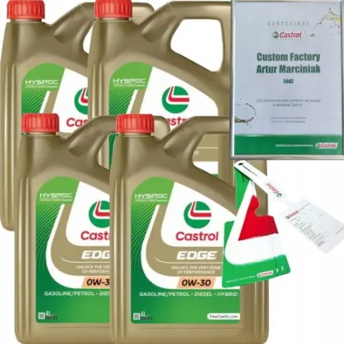 CASTROL EDGE 0W30 C3 RN0700 / RN0710 BMW LL-04 MB 229.51 16L + ZAWIESZKA Hit sprzedaży