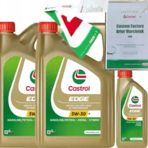 CASTROL EDGE 5W30 M 9L BMW LL-04 MB 229.31/ 229.51/ 229.52 + ZAWIESZKA Zamów dziś
